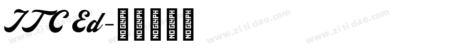 ITC Ed字体转换